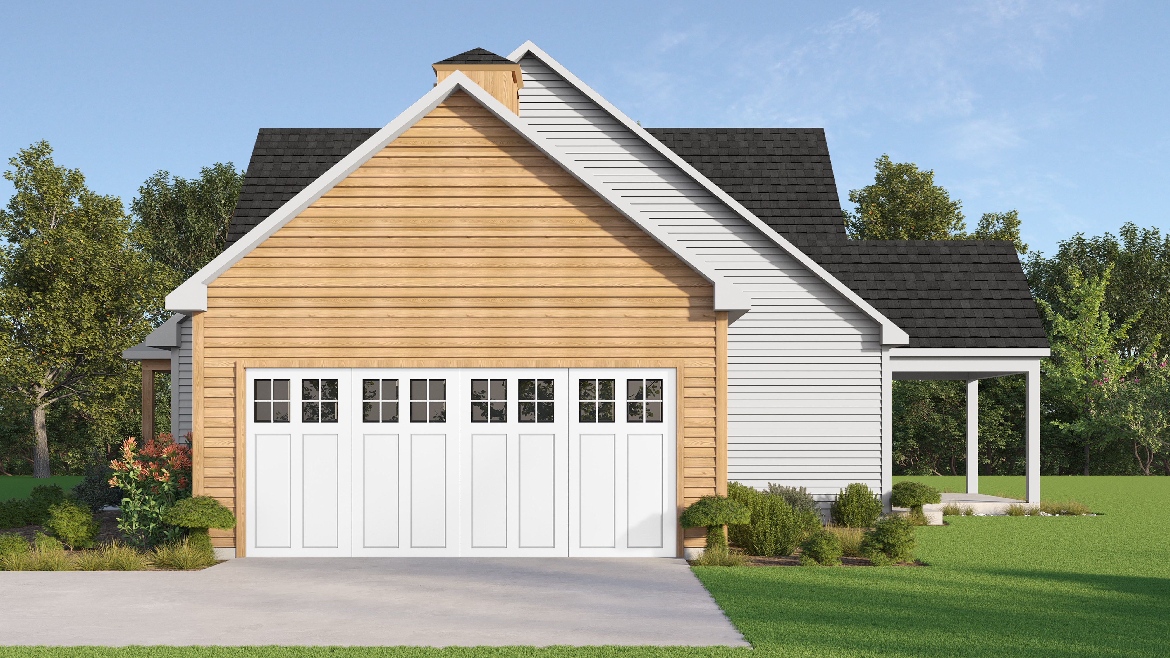 Rendering- Right View in White